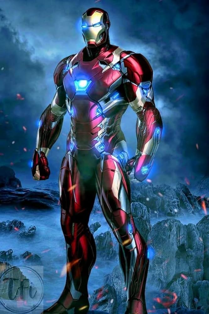 Iron Man standing in armor (image centered)